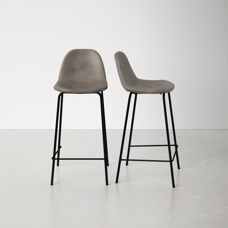 AllModern Kody Vegan Leather Bar & Counter Stool & Reviews Wayfair